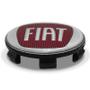 Imagem de Calotinha 56mm Centro de Roda Scorro Emblema Fiat Vermelho