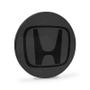 Imagem de Calotinha 69mm Centro de Roda Honda HRV CRV Accord Grafite Emblema Preto