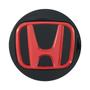 Imagem de Calotinha Centro de Roda 69mm Honda New Civic Preta com Vermelho
