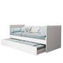 Imagem de Cama Babá com Auxiliar Nuth Branco Fosco e 2 Colchões Supreme - Reller Móveis