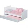 Imagem de Cama Babá Nuth com Auxiliar Branco Fosco - Reller Móveis