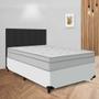 Imagem de Cama Base Box Casal C/ Colchão Confort Tec138x188x39 Premium