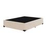 Imagem de Cama Base Box Casal Super Confort Suede Bege + Colchão Casal Super Confort D33 24x138x188