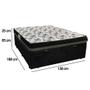 Imagem de Cama Baú Casal Suede + Colchão Ortobom Iso Dupla Face 60X138X188 Preto
