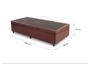 Imagem de Cama Baú Solteiro 88 Tecido Sintético Marrom Com Colchão Marrocos - Poliéster - Espuma D33 30cm