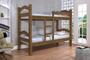 Imagem de Cama Beliche ABS 100% MDF Com Estrado em Madeira e Escada Lateral Cor Jequitiba