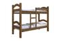 Imagem de Cama Beliche ABS 100% MDF Com Estrado em Madeira e Escada Lateral Cor Jequitiba