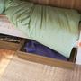 Imagem de Cama Beliche Infantil Bicama Menino Menina 2,32m com Escada, Nichos e Gavetas com Rodas