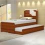 Imagem de Cama Bibox Solteiro Luiza com Auxiliar 100% MDF Resistente