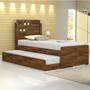 Imagem de Cama Bibox Solteiro Luiza com Auxiliar 100% MDF Resistente