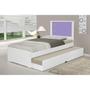 Imagem de Cama Bibox Tebarrot Barcelona Branco/Rosa Branco/Lilás