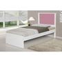 Imagem de Cama Bibox Tebarrot Barcelona Branco/Rosa Branco/Lilás