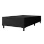 Imagem de Cama Box 0,79 m com 38cm de Altura Prince Suede Marrom