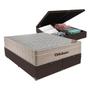 Imagem de Cama + Box Airtech Colchão Ortobom Queen com Baú Bege SpringPocket