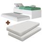 Imagem de Cama Box Articulável Com Cama Auxiliar E 2 Colchões Branco Heres Shop Jm