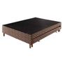 Imagem de Cama Box Base c/Auxiliar Universal Casal Sommier Rústico Brown (138x188x30) - Paropas