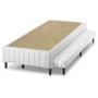 Imagem de Cama Box Base c/Auxiliar Universal Solteiro Bordado White (88x188x25) - Anjos