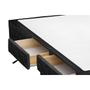 Imagem de Cama Box Base c/Gavetas Viúva Poli Tecido Black (128x23-c/4 Gavs) - Castor