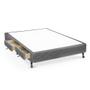 Imagem de Cama Box Base c/Gavetas Viúva Poli Tecido Gray (128x27-c/2 Gavs) - Castor