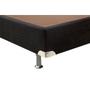 Imagem de Cama Box Base Casal Americana Suede Nero Black (138x188x23) - Ortobom