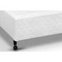 Imagem de Cama Box Base Casal Poli Tecido White (138x188x23) - Castor