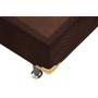 Imagem de Cama Box Base Queen Universal Suede Brown (158x198x30) - Ortobom