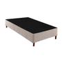Imagem de Cama Box Base Solteiro Sommier Rústico Bordado White (88x188x30) - Paropas