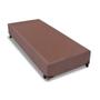 Imagem de Cama Box Base Solteiro Universal Suede Brown (88x188x25) - Probel