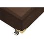 Imagem de Cama Box Base Solteiro Universal Suede Brown (88x188x30) - Ortobom