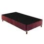 Imagem de Cama Box Base Universal Solteiro Sommier Rústico Bordado Wine (88x188x30) - Paropas