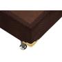 Imagem de Cama Box Base Viúva Universal Suede Brown (128x188x20) - Ortobom