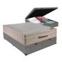 Imagem de Cama + Box Bau Airtech Colchão Ortobom viuva SpringPocket