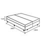 Imagem de Cama Box Baú Blindado Queen Bipartido King Design Sintético Cinza 158x198x41