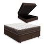 Imagem de Cama Box Baú + Cabeceira Cassis + Colchão de Casal Ortobom D45 Iso 150 138cm