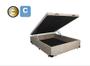 Imagem de Cama Box Baú Casal 138 Bello Box - Suede bege - 30CM PROFUNDIDADE - ALTURA TOTAL 48 CM