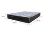 Imagem de Cama Box Baú Casal 138 Bipartido Sintético Branco Com Colchão- D26 Ortobom ISO Superpocket 66X138X188