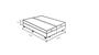 Imagem de Cama Box Baú Casal 138 Bipartido Sintético Branco Com Colchão- D26 Ortobom ISO Superpocket 66X138X188