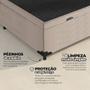 Imagem de Cama Box Baú Casal 138x188x41cm Varias Cores + 2 Travesseiros OR - Colchomax