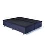 Imagem de Cama Box Baú Casal Bipartido 138x188x42cm Suede Preto com Pistão a Gás
