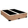 Imagem de Cama Box Baú Casal Bipartido Sintético Sereneprime Bege 138x188x44