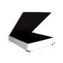 Imagem de Cama Box Baú Casal Blindada Tecido Sintético + Colchão de Molas Ensacadas Smart Black 138cm