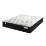Imagem de Cama Box Baú Casal Blindada Tecido Sintético + Colchão de Molas Ensacadas Smart Black 138cm