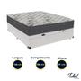 Imagem de Cama Box Baú Casal Branco e Colchão Airtech 100 D33 Ortobom