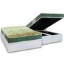 Imagem de Cama Box Baú Casal: Colchão Anatômico Anjos D28 / AG65 Pantanal + Base CRC Courano White(138x188)
