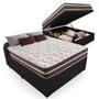 Imagem de Cama Box Baú Casal + Colchão De Molas Comfort Prime Classic Superlastic 138x188x64 Preto