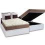 Imagem de Cama Box Baú Casal: Colchão Espuma Anjos D28 / AG65 Star Pillow Top + Base CRC Courano White(138x188)