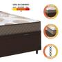 Imagem de Cama Box Baú Casal Colchão Espuma D20 Esplanada 138x188x55cm Marrom - Suporta até 70Kg Por Pessoa