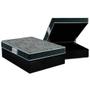 Imagem de Cama Box Baú Casal: Colchão Espuma D33 Probel ProDormir Advanced Mega Resistente + Base CRC Suede Black(138x188)