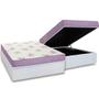 Imagem de Cama Box Baú Casal: Colchão Espuma Ortobom D23 Physical Super Resistente + Base CRC Courano White(138x188)