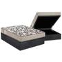 Imagem de Cama Box Baú Casal: Colchão Espuma Ortobom D26 Physical Ultra Resistente Resistente+ Base CRC Suede Gray(138x188)